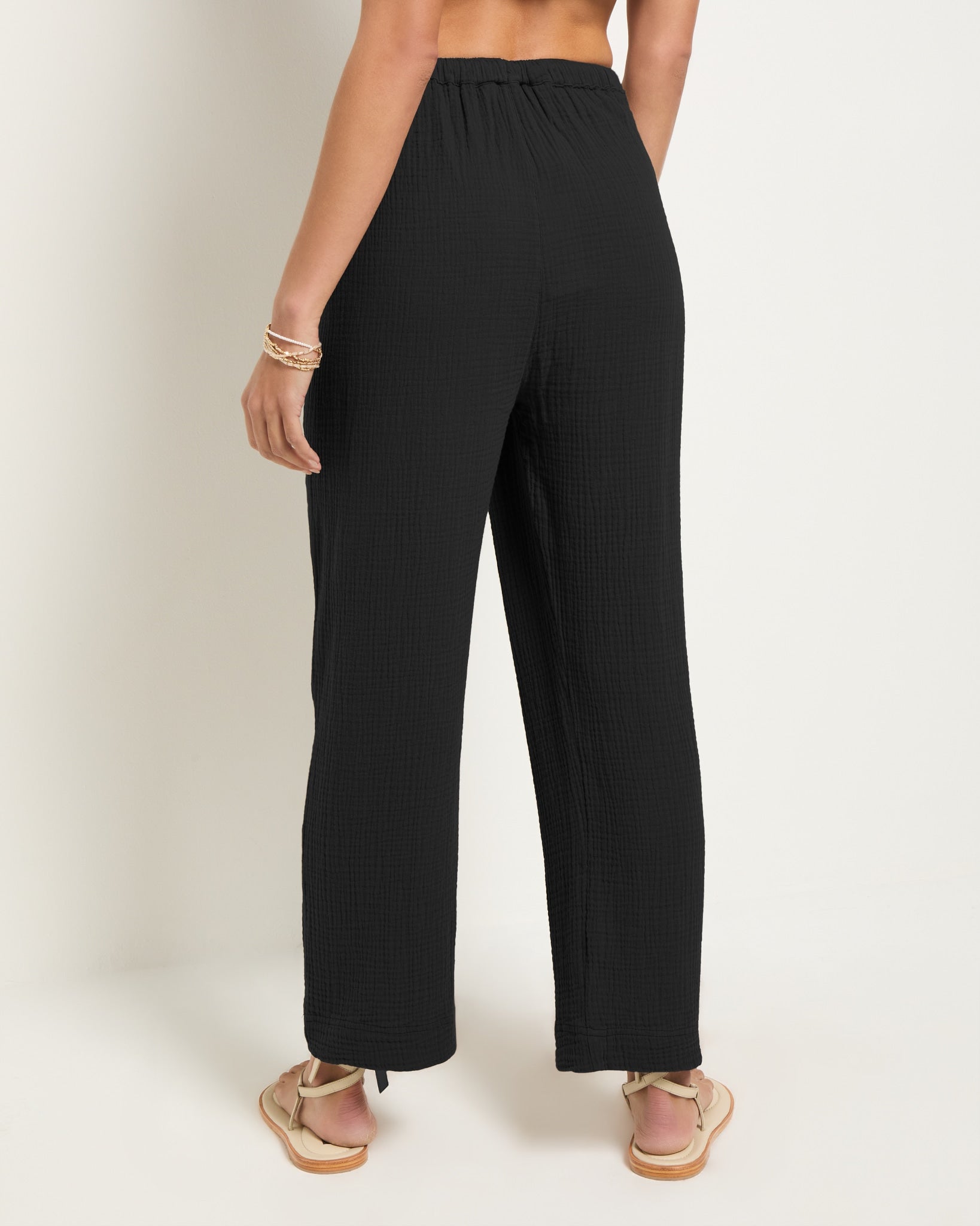 Black $|& SEAS Oasis Gauze Pant - SOF Back