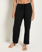 Black $|& SEAS Oasis Gauze Pant - SOF Front