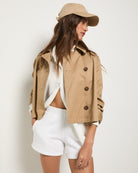 White $|& SEAS Beachdaze French Terry Short - VOF Side