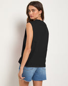 Black $|& SEAS Sol V-Neck Tank - SOF Back