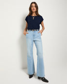 Sapphire $|& SEAS Merrit Island Short Sleeve Tee - UGC On Fig