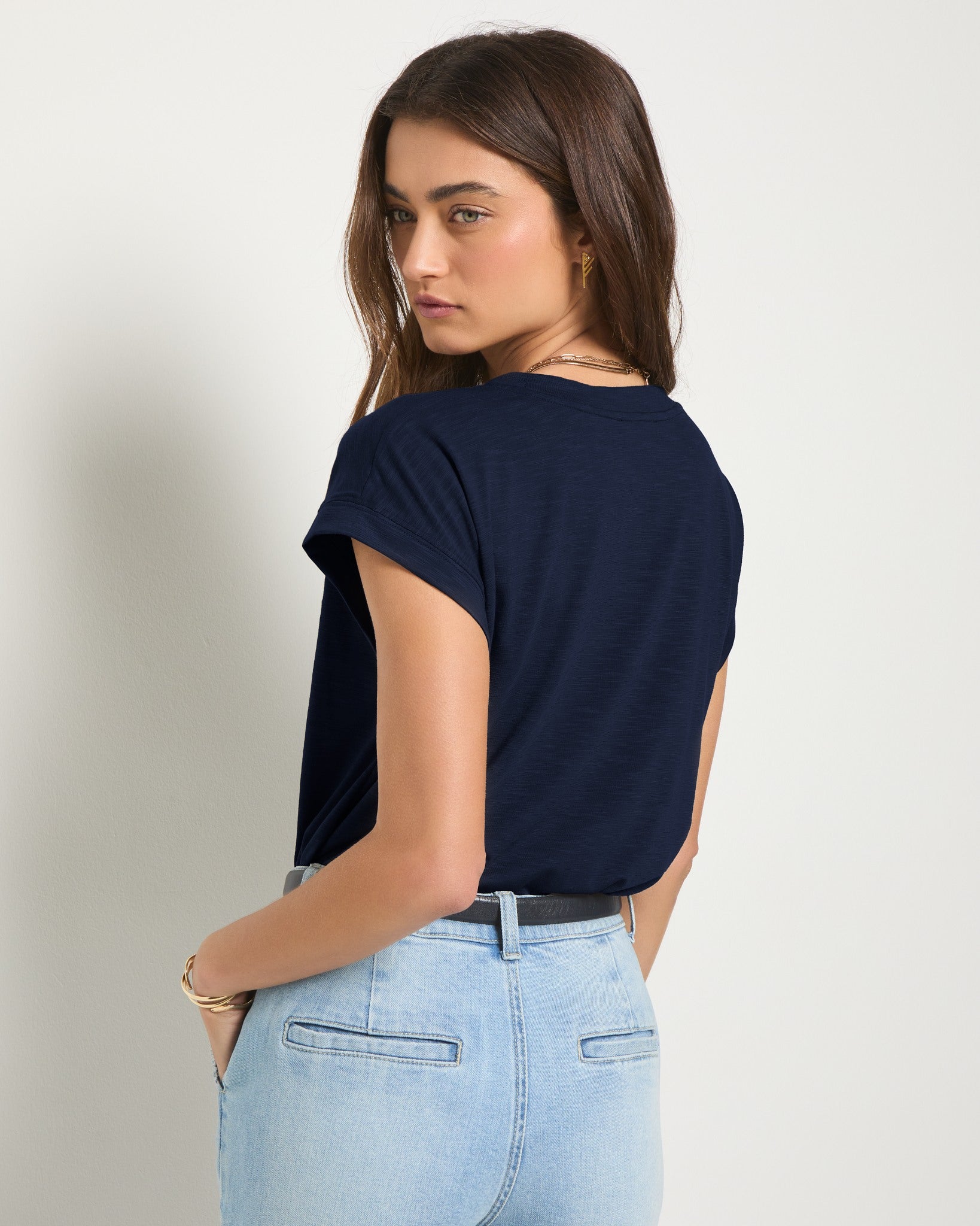 Sapphire $|& SEAS Merrit Island Short Sleeve Tee - SOF Full Front