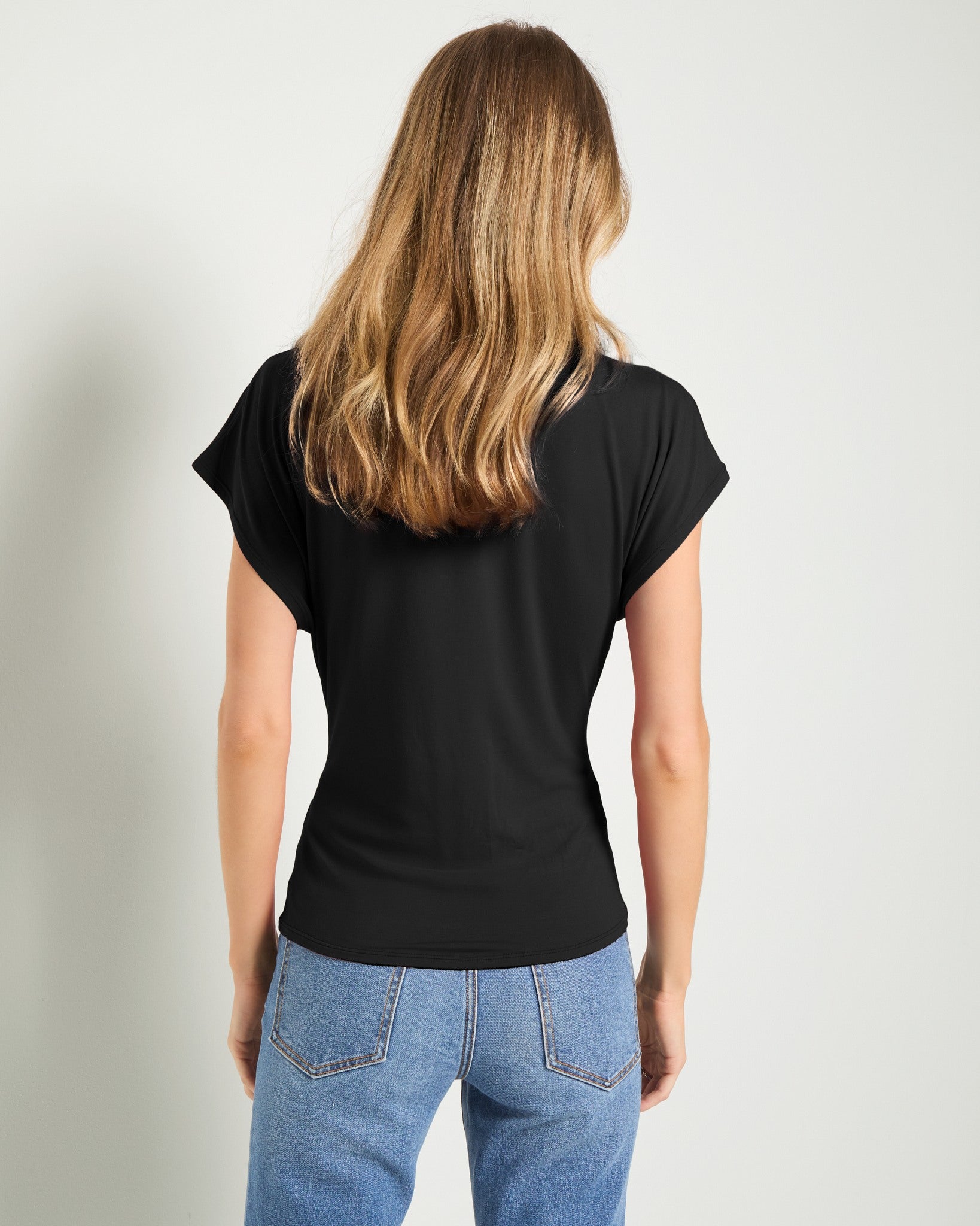 Black $|& SEAS Tidal Tied Waist Tee - SOF Back