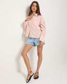 Pink Stripe $|& SEAS Jetty Button Up Shirt - UGC On Fig