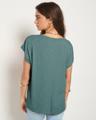 Lagoon $|& SEAS SoCal Short Sleeved Top - SOF Back
