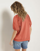 Sun Kissed $|& SEAS Sundeck Short Sleeve Sweatshirt - SOF Back