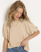 Birch $|& SEAS Sundeck Short Sleeve Sweatshirt - SOF Full Front