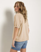 Birch $|& SEAS Sundeck Short Sleeve Sweatshirt - SOF Back