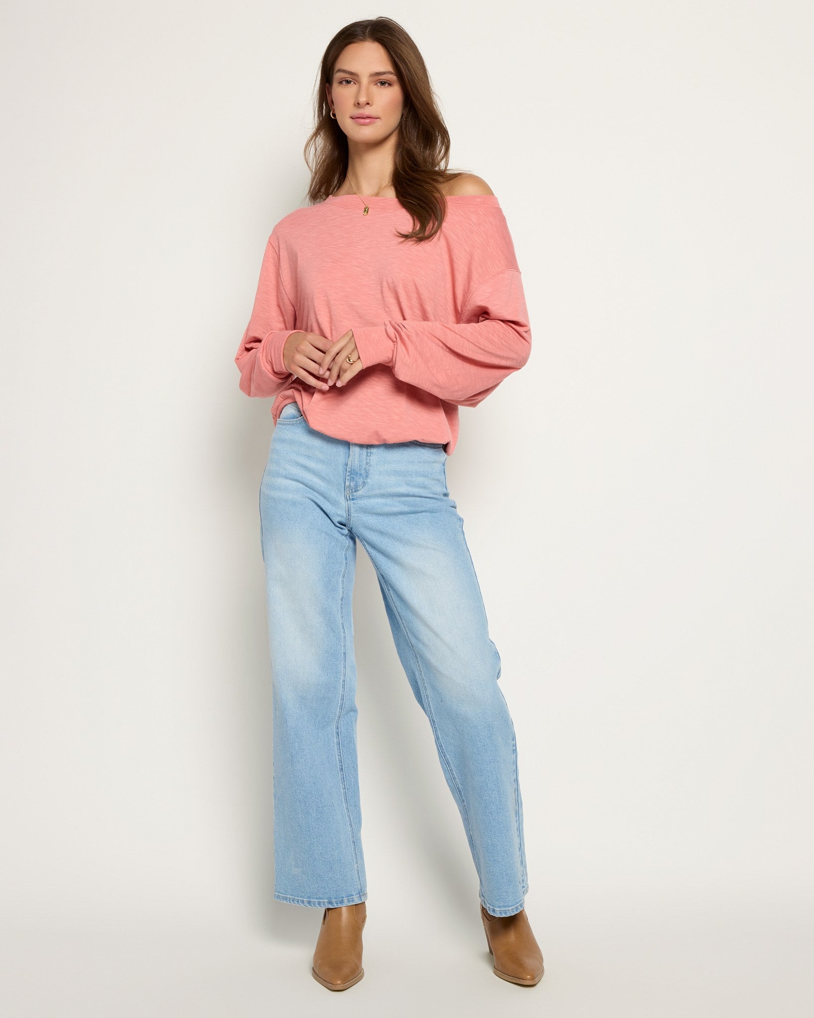 Brooksville Slub Off Shoulder Top - So-Soft & Versatile – Seventy