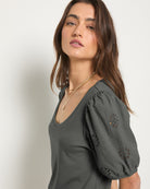 Eclipse $|& SEAS Seaglass Eyelet Sleeve Tee - SOF Full Front
