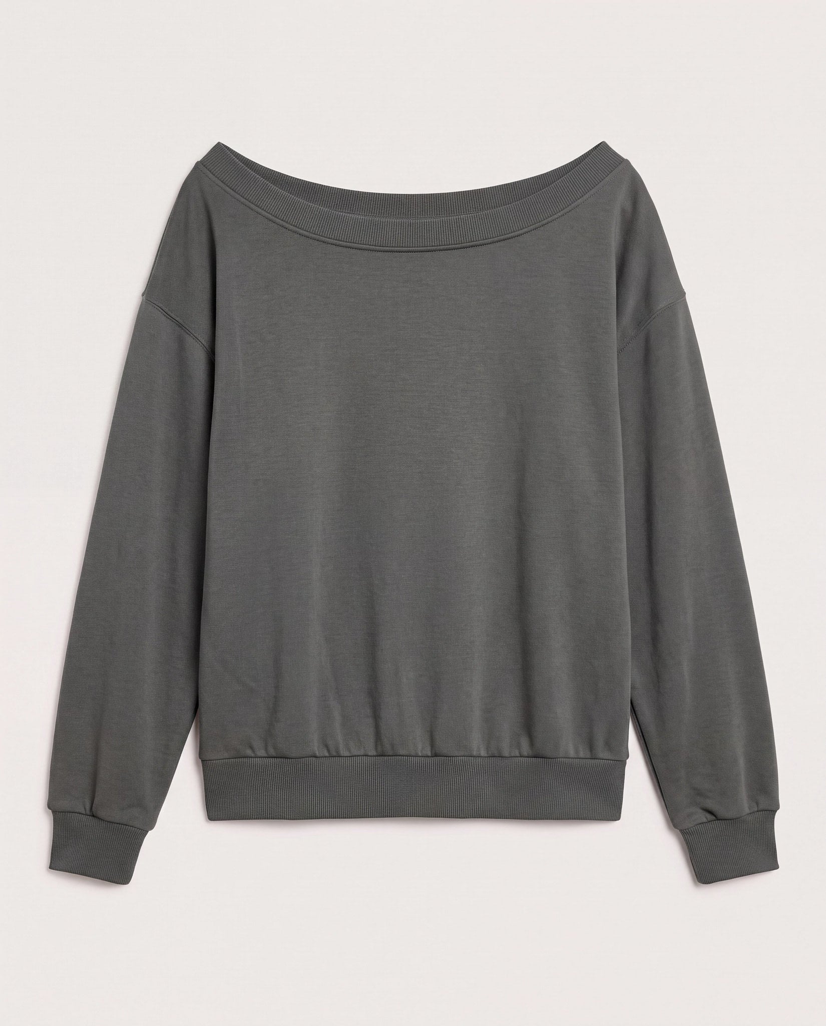 Brooksville One Shoulder Sweatshirt - Cozy Fleece & Style