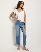 White $|& SEAS Gulls Gauze Tank - UGC On Fig