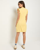 Golden $|& SEAS Bliss Ruffle Sleeve Short Dress - SOF Back
