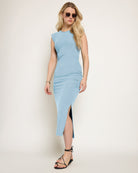 Wave $|& SEAS Fairfax Ruched Midi Dress - SOF Front