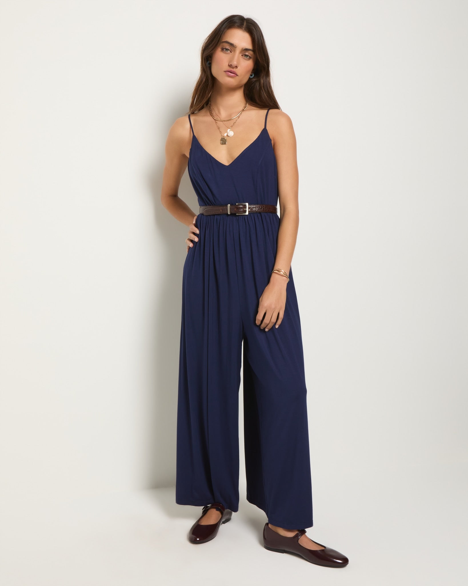 Sapphire $|& SEAS High Tide Jumpsuit - SOF Front