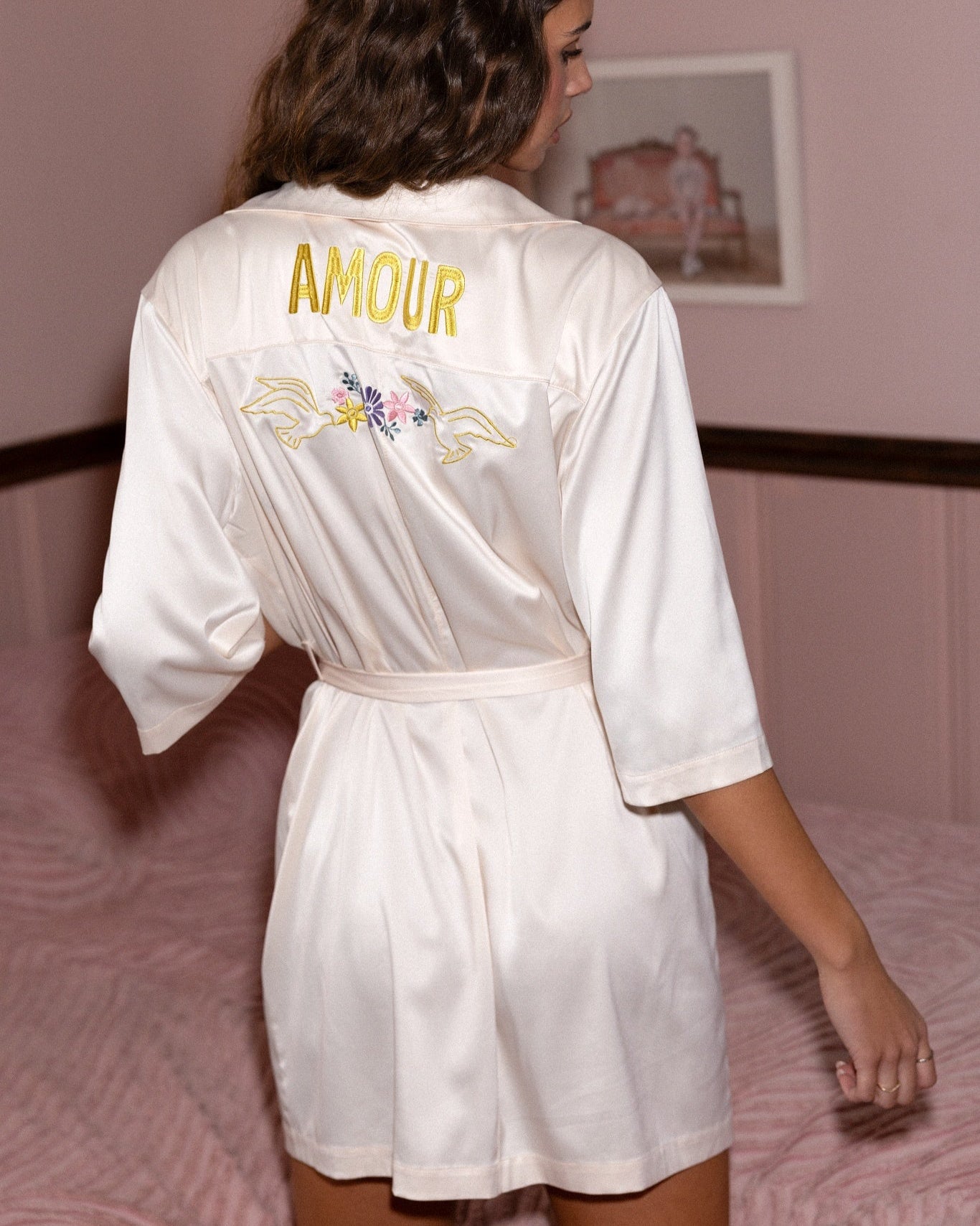 Cloud White $|& SEAS Romance Robe - SOF Side