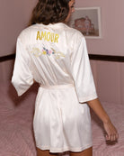 Cloud White $|& SEAS Romance Robe - SOF Side