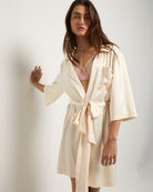 Cloud White $|& SEAS Romance Robe - SOF Front