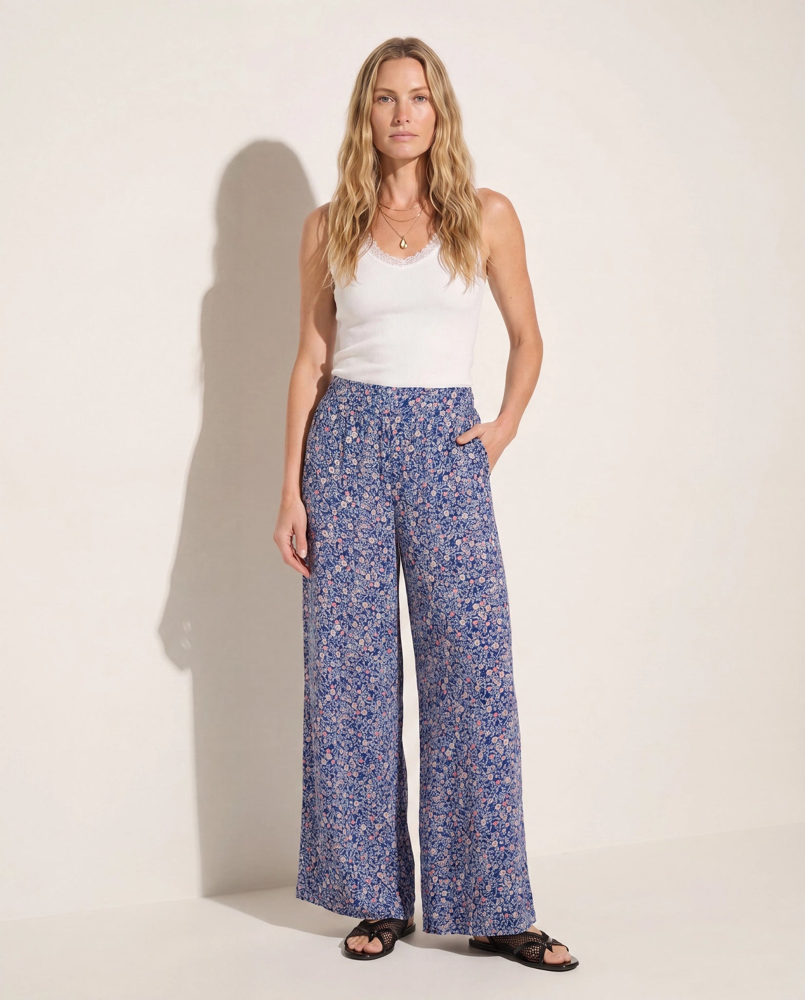 Sapphire Floral $|& SEAS Serene Pant - SOF Back