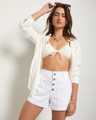 White $|& SEAS Driftwood Utility Short - VOF Front