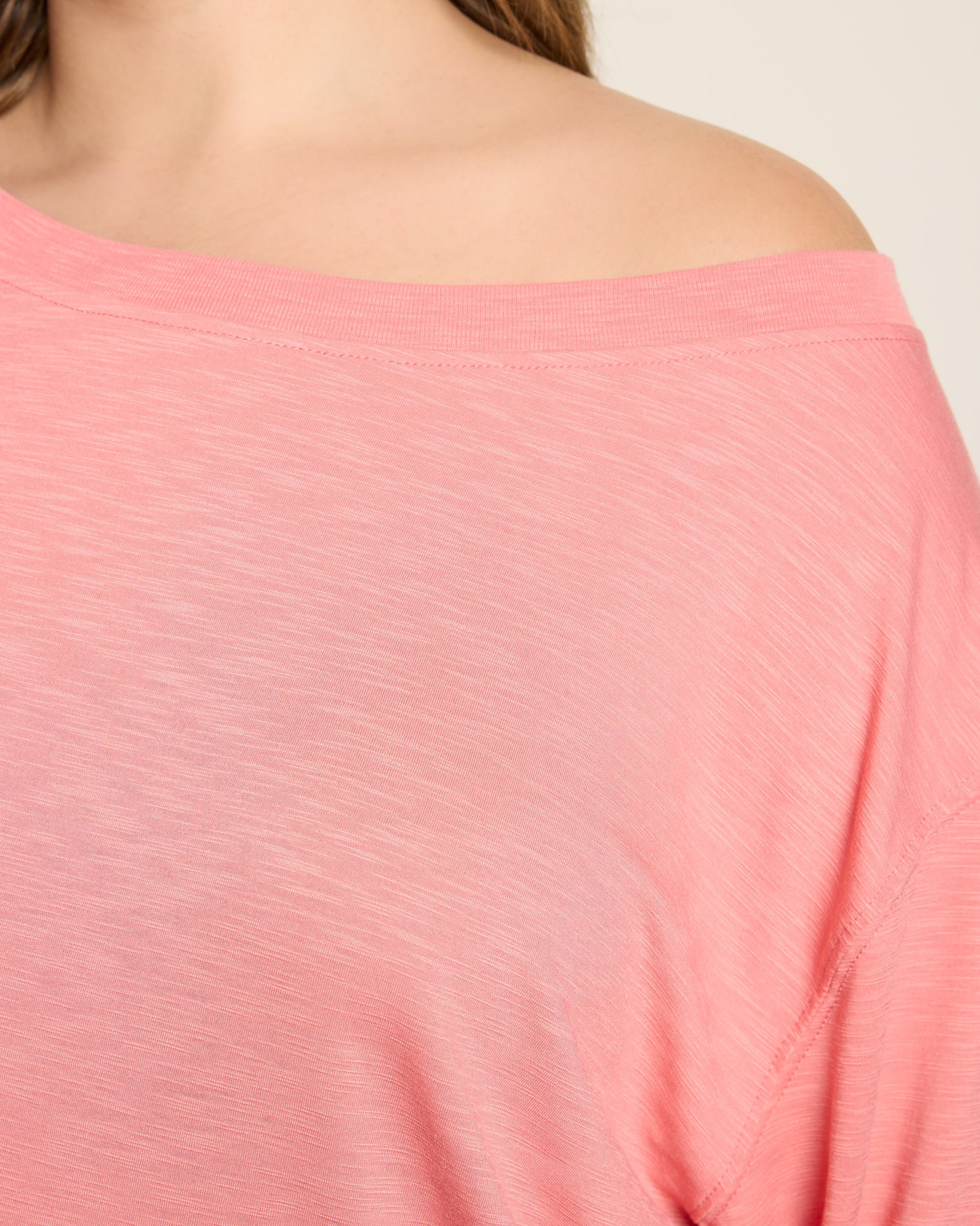 Sun Kissed $|& SEAS Brooksville Slub Off The Shoulder Top - SOF Full Front