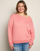 Sun Kissed $|& SEAS Brooksville Slub Off The Shoulder Top - SOF Front