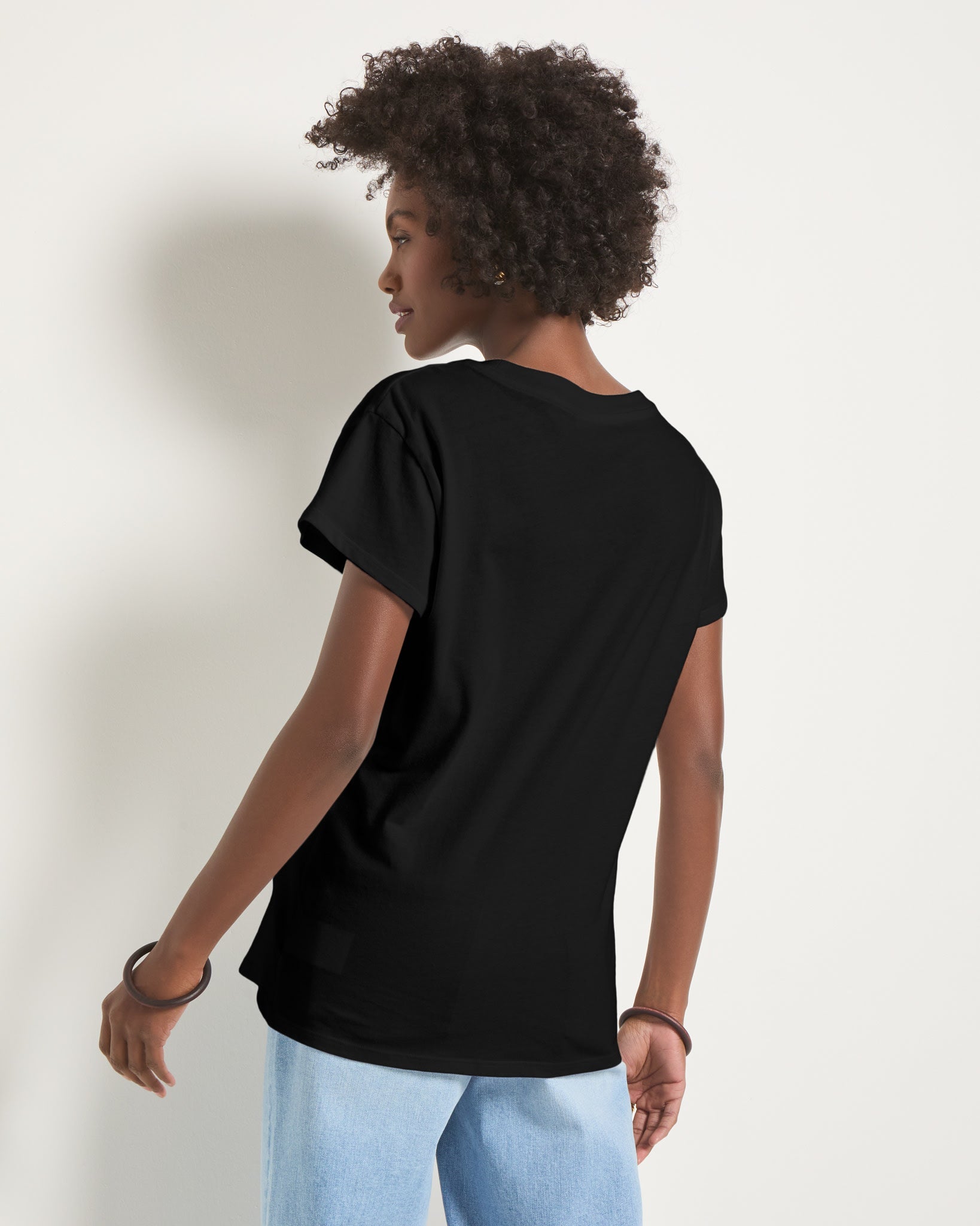 White $|& SEAS Beachside Scoop Neck Tee - SOF Back