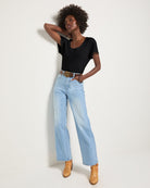 Faded Black $|& SEAS Beachside Scoop Neck Tee - UGC On Fig