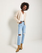 Cream Stripe $|& SEAS Coral Charm Cardigan - UGC On Fig