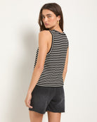 Black/White Stripe $|& SEAS Together Again Tank - SOF Back