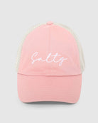Dusty Pink $|& David & Young Salty Mesh Back Baseball Cap - VOF Detail