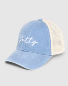 Denim Blue $|& David & Young Salty Mesh Back Baseball Cap - Hanger Front