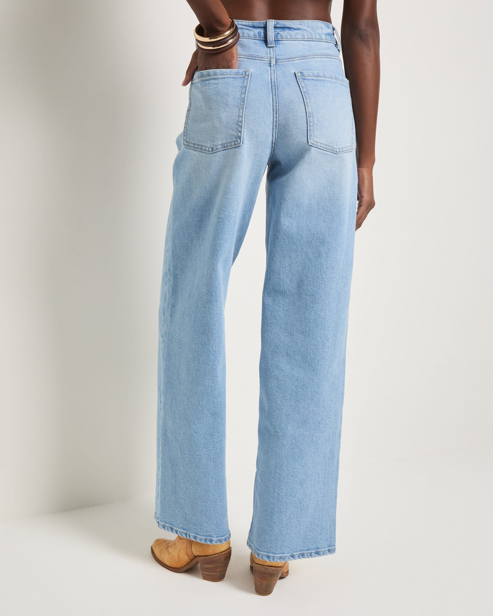 Lakeside $|& SEAS Saltwater Wide Leg Jean - VOF Side
