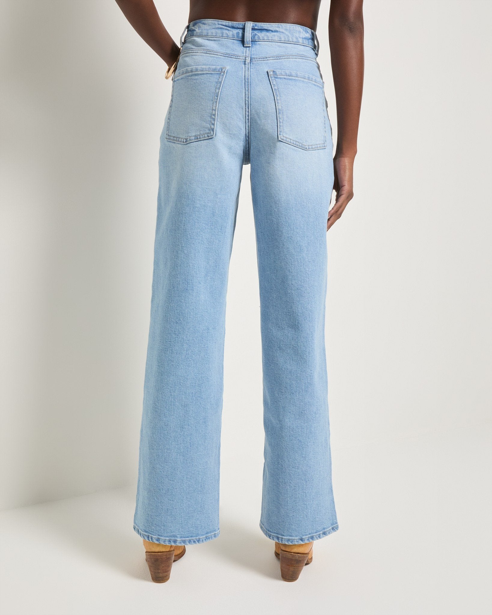 Lakeside $|& SEAS Saltwater Wide Leg Jean - SOF Back