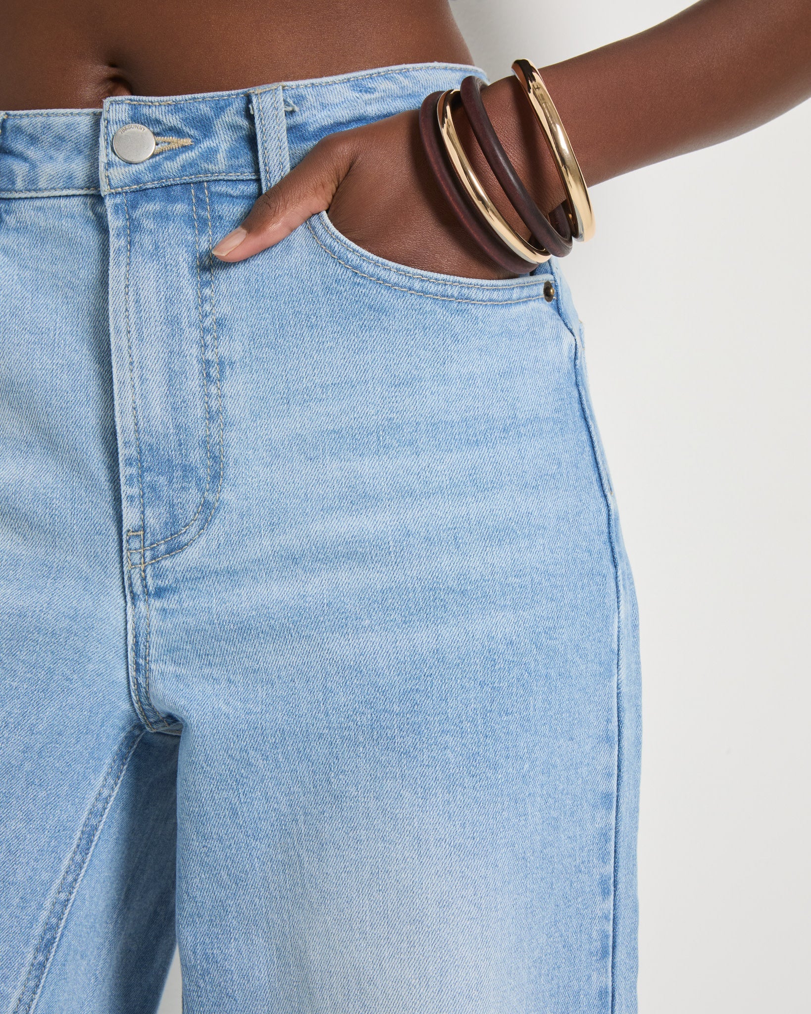 Lakeside $|& SEAS Saltwater Wide Leg Jean - SOF Full Front