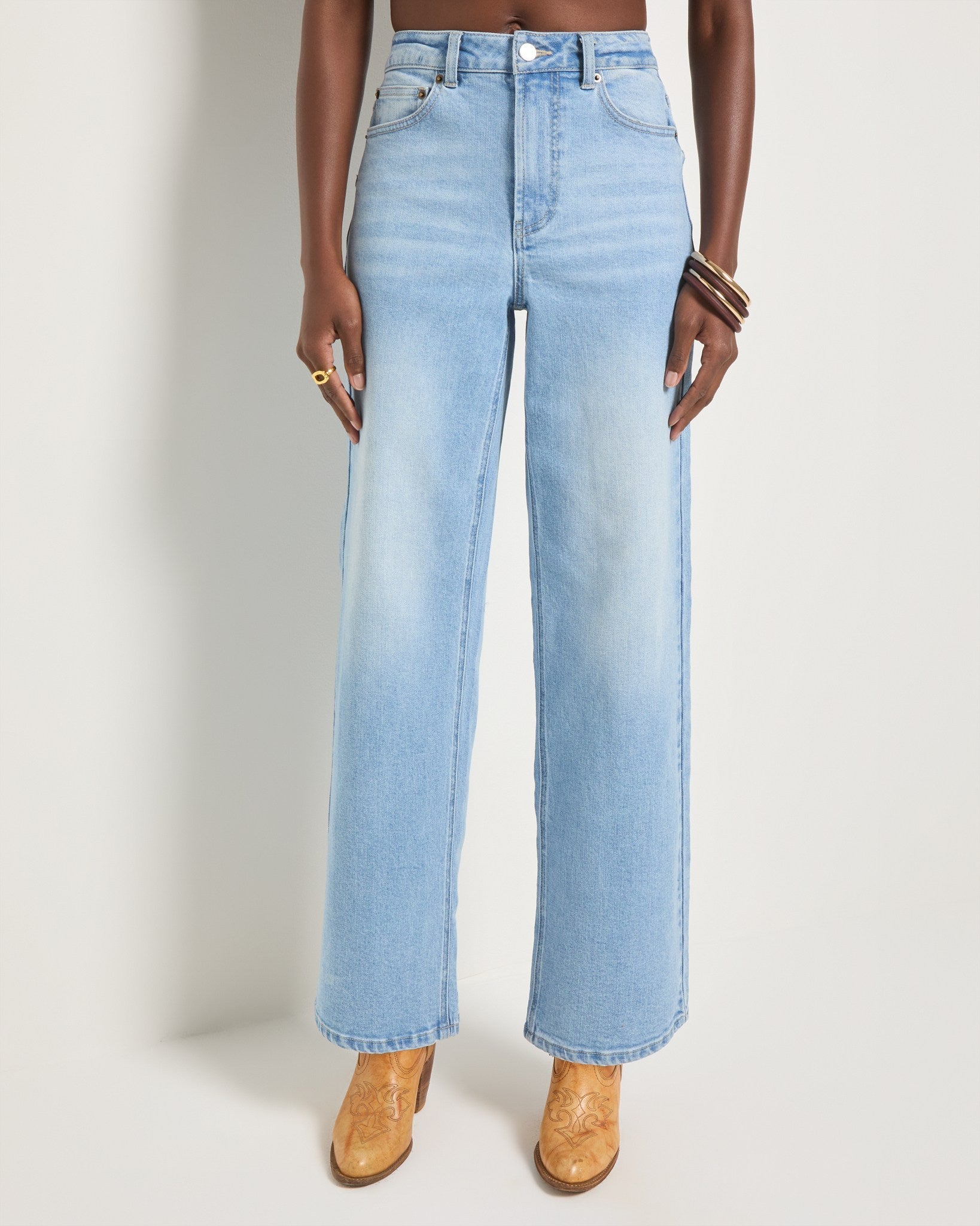 Lakeside $|& SEAS Saltwater Wide Leg Jean - SOF Front