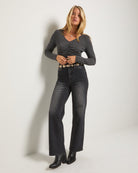 Midnight $|& SEAS Saltwater Wide Leg Jean - UGC On Fig