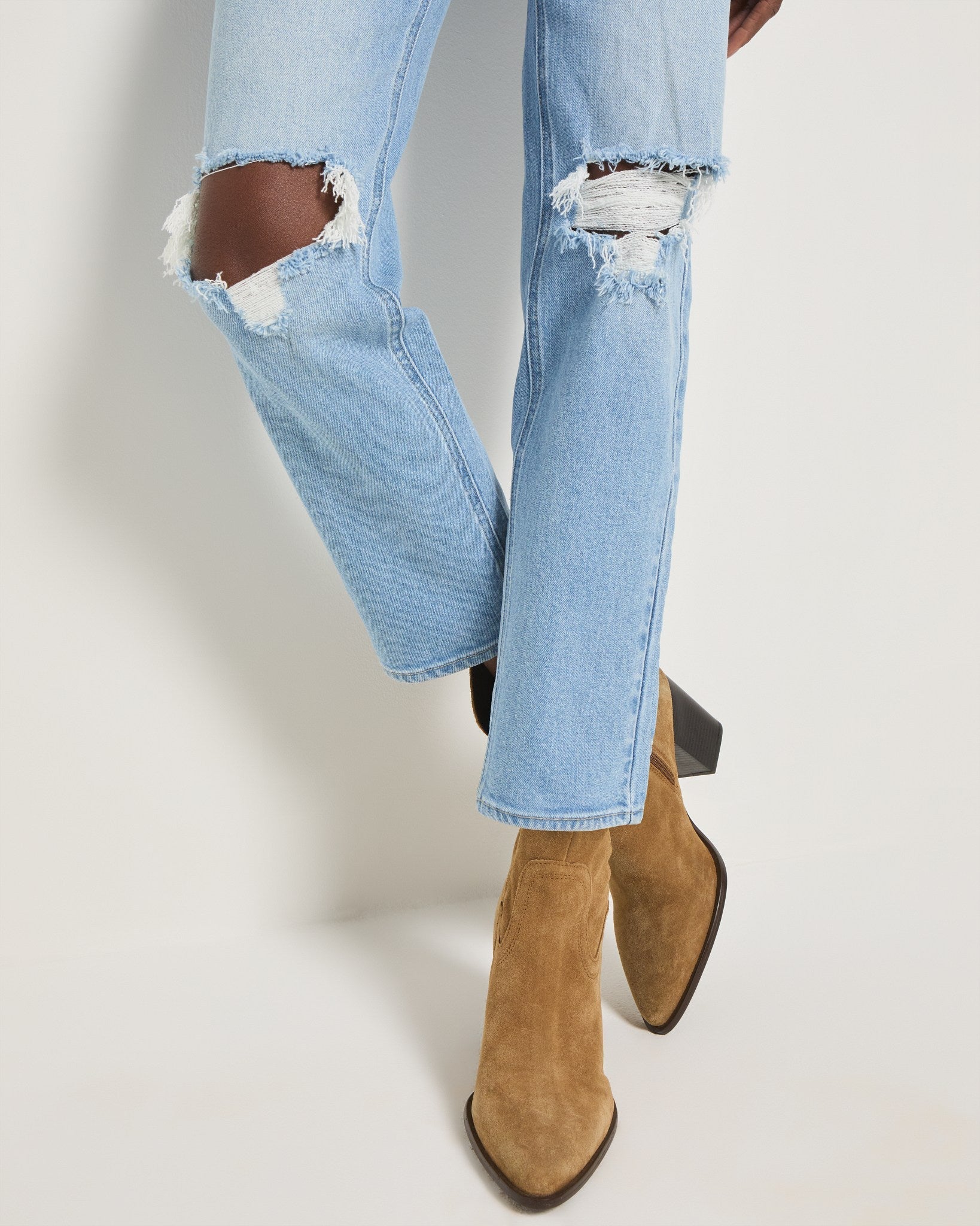 Lakeside $|& SEAS Bray Straight Distressed Jean - SOF Full Front