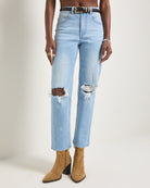 Lakeside $|& SEAS Bray Straight Distressed Jean - SOF Front