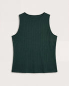 Hunter Green $|& SEAS Boat Neck Tank - Hanger Detail