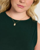 Hunter Green $|& SEAS Boat Neck Tank - SOF Full Front