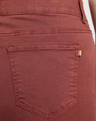 Mahogany $|& SEAS Cyndi Cuffed Ankle Skinny Jeans - SOF Full Front