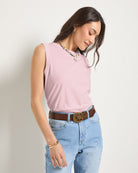 Tea Rose $|& SEAS Sunrise Tank - SOF Front