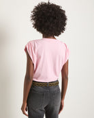Tea Rose $|& SEAS Bloom Ruched Shoulder Tee - SOF Back