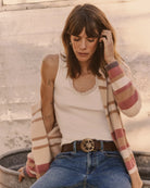 White $|& SEAS Whitecap Lace Trim Tank - SOF Side