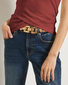 Mahogany $|& SEAS Desert Sky Mock Neck Top - VOF Front