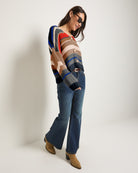 Black Stripe $|& SEAS June Striped Cardigan - UGC On Fig