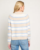 Cream $|& Herizon Glory Days Mock Neck Sweater - SOF Back