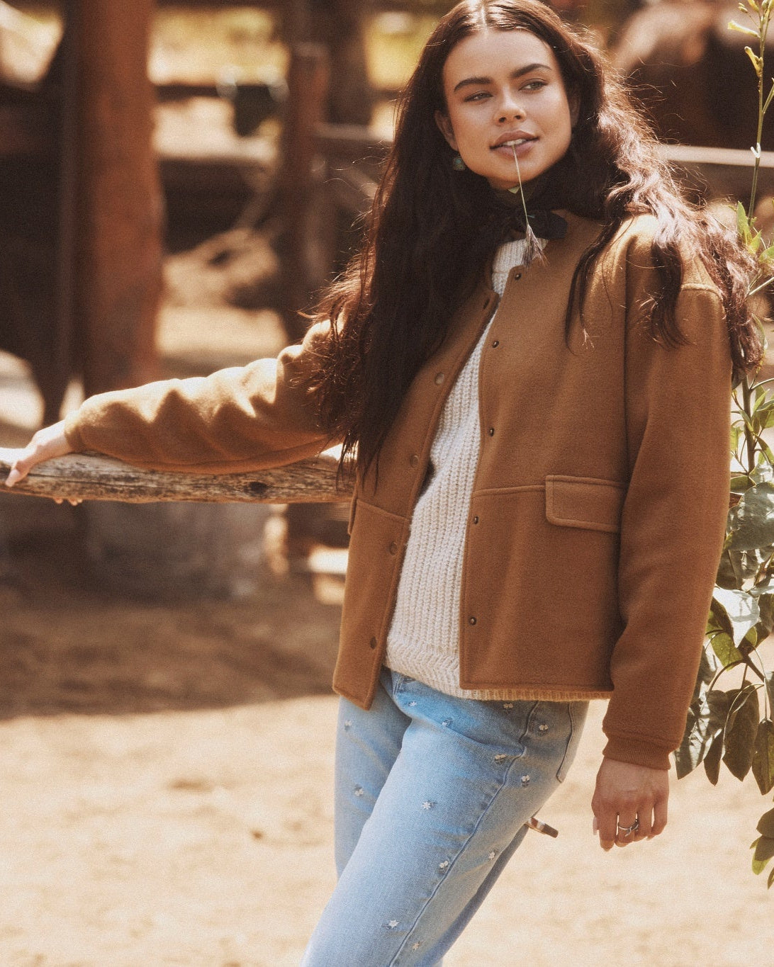 Carmel $|& SEAS Baja Wool Blend Jacket - SOF Side