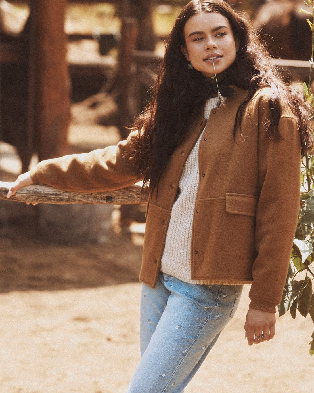 Carmel $|& SEAS Baja Wool Blend Jacket - SOF Side